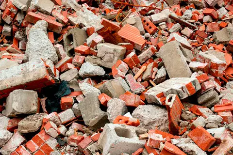 Ícone de remoção de entulho